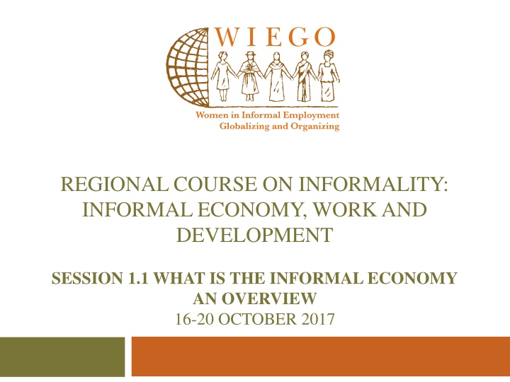 regional course on informality informal economy