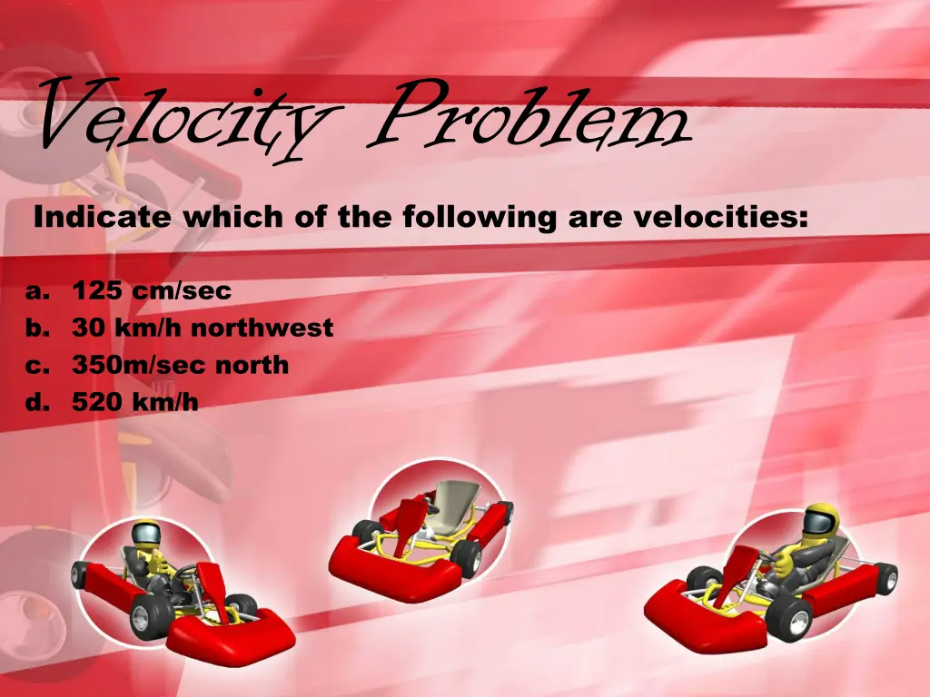 velocity problem