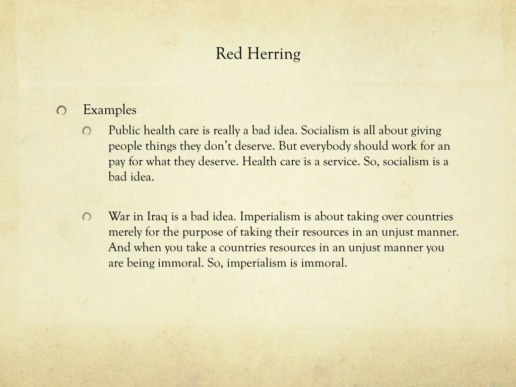 red herring