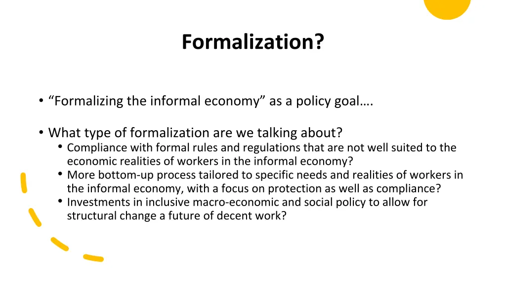 formalization