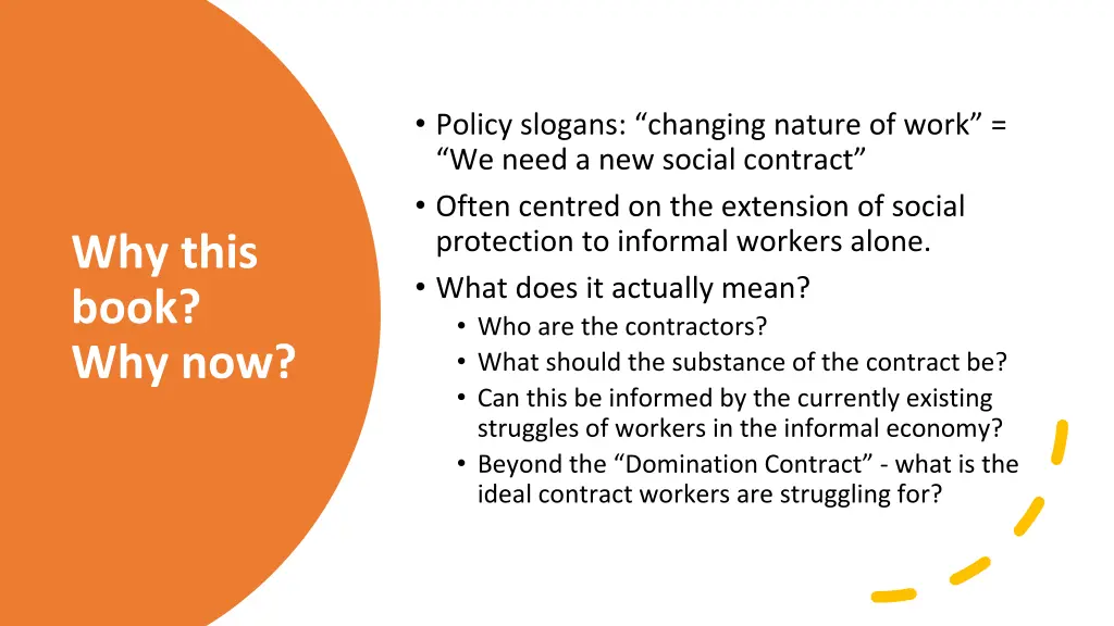 policy slogans changing nature of work we need