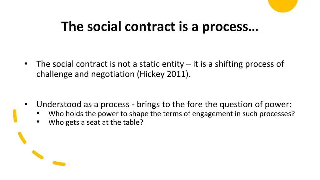 the social contract is a process