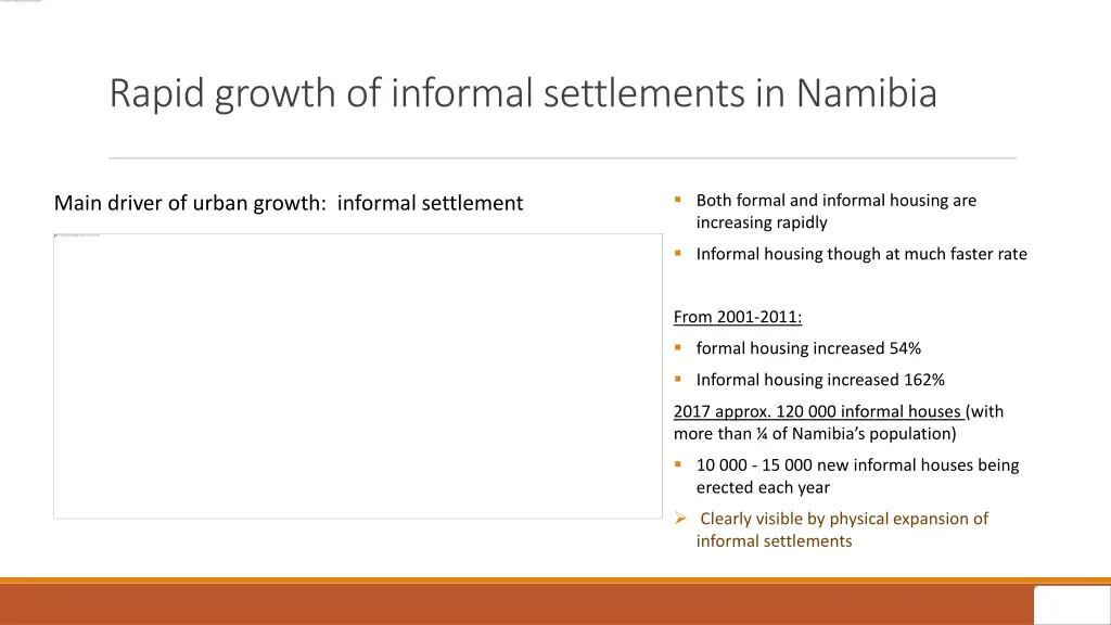 rapid growth of informal settlements in namibia 1