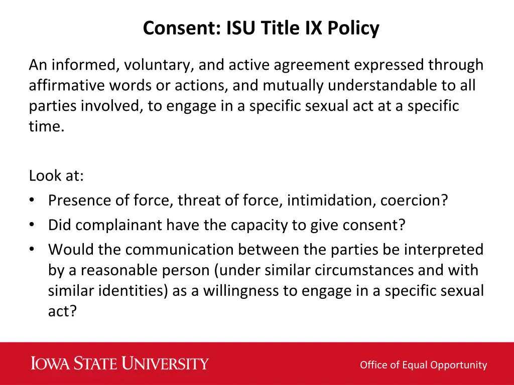 consent isu title ix policy