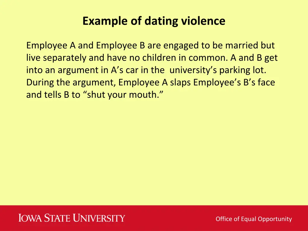 example of dating violence