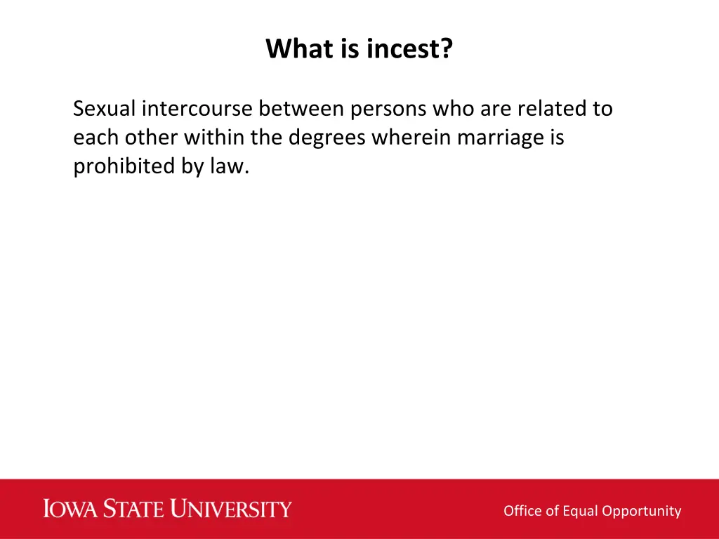 what is incest
