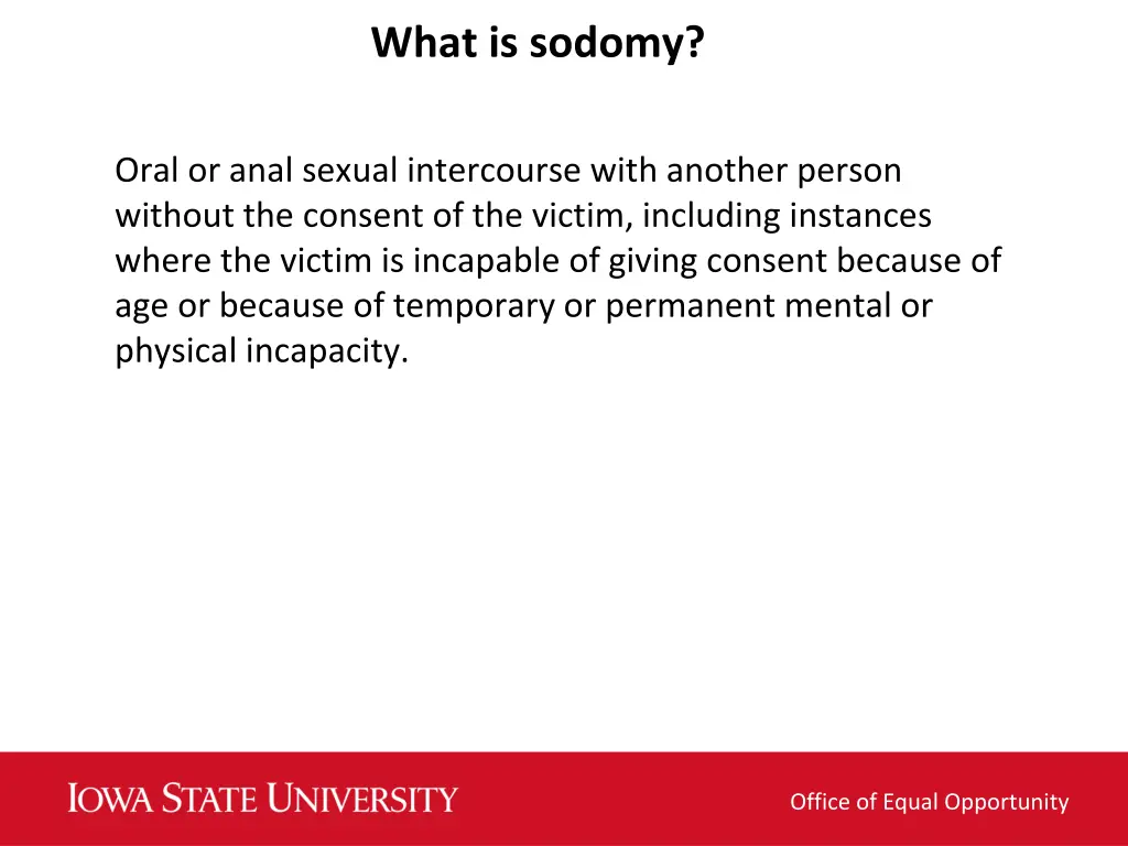 what is sodomy
