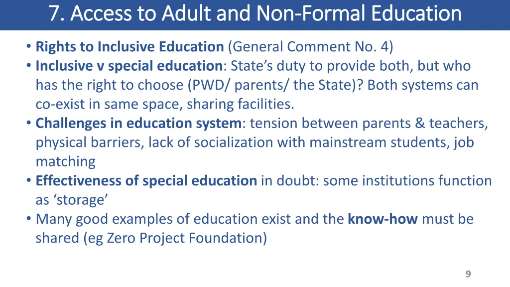 7 access to adult and non 7 access to adult