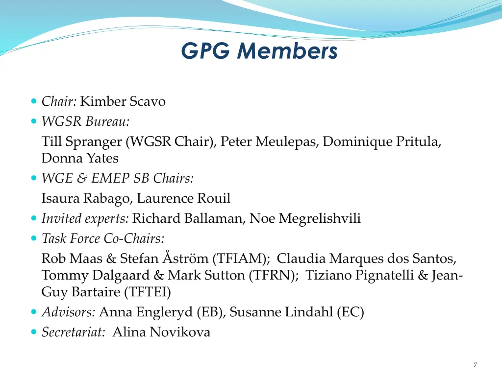 gpg members