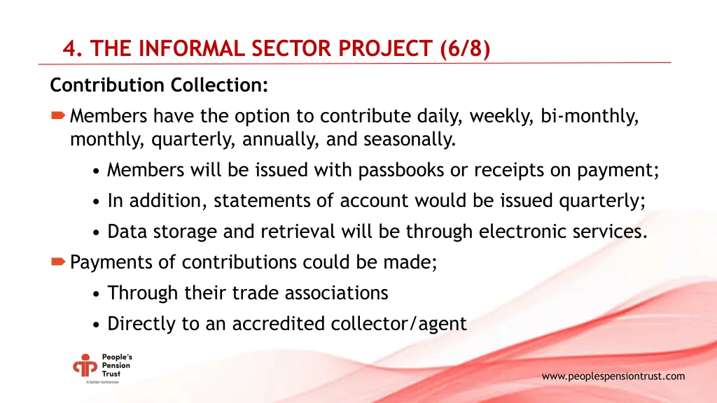 4 the informal sector project 6 8