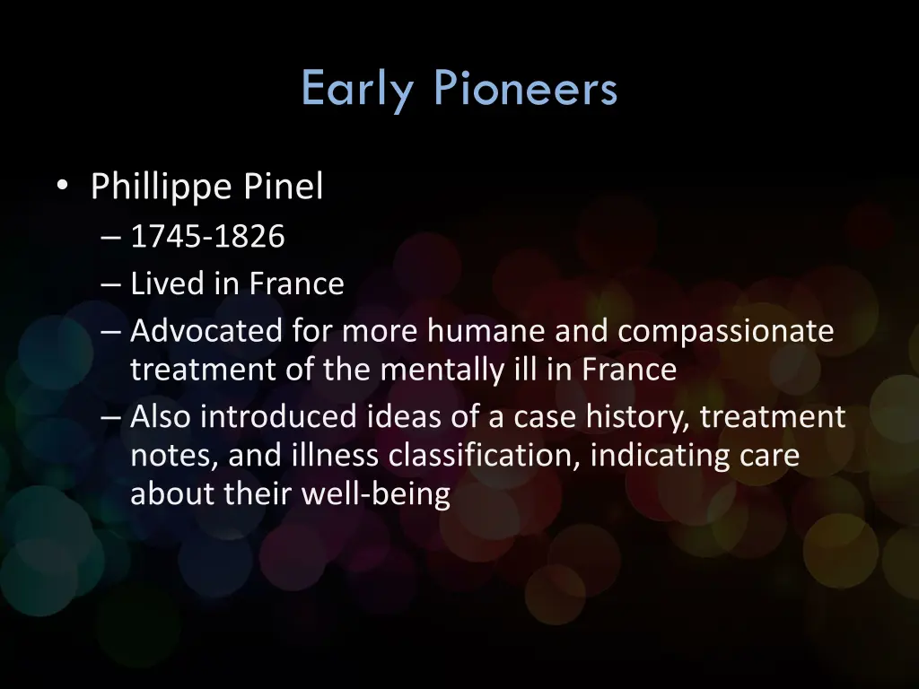 early pioneers 1