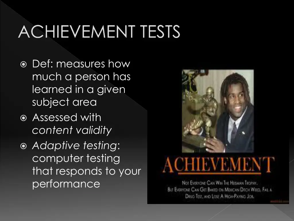 achievement tests