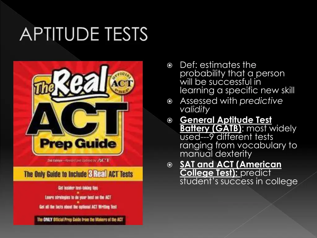 aptitude tests