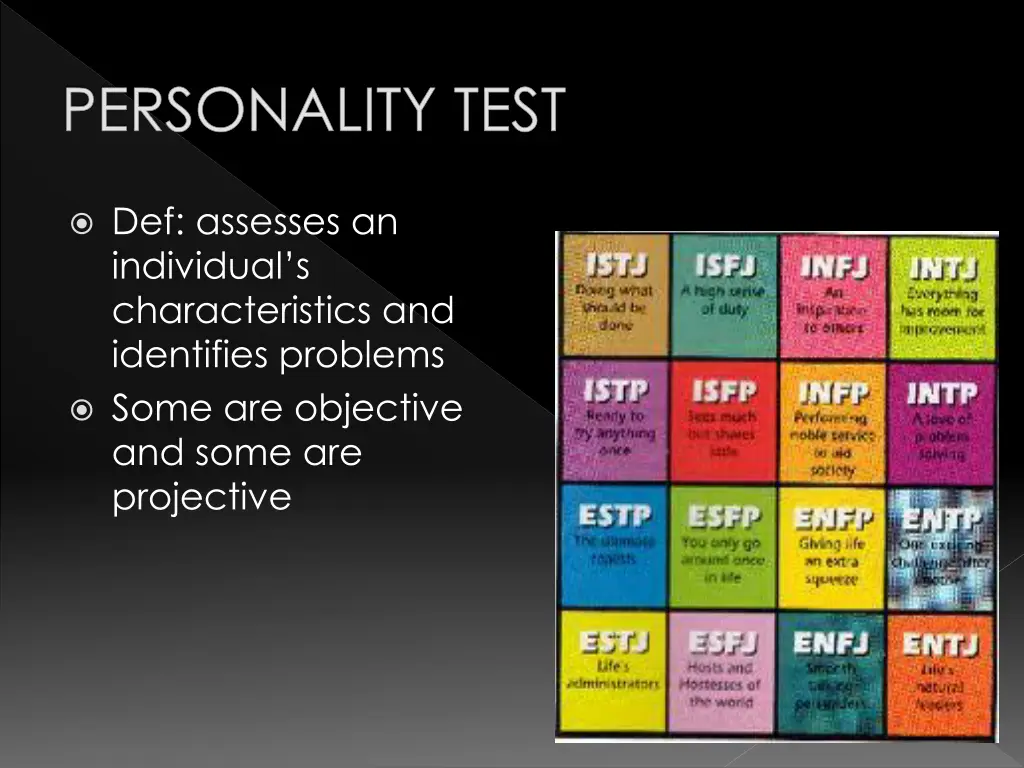 personality test