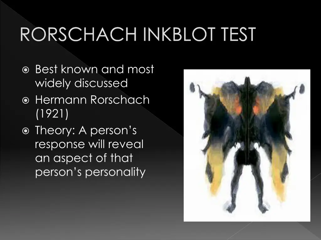 rorschach inkblot test