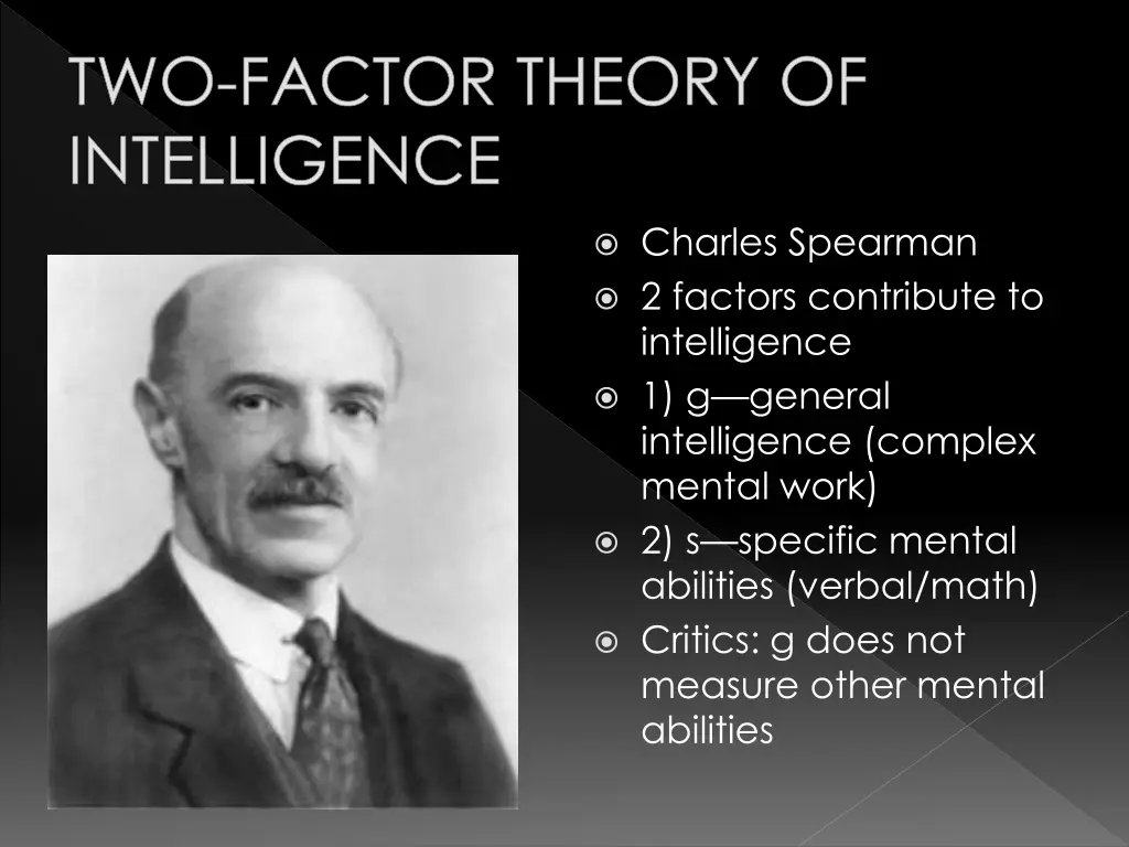 two factor theory of intelligence