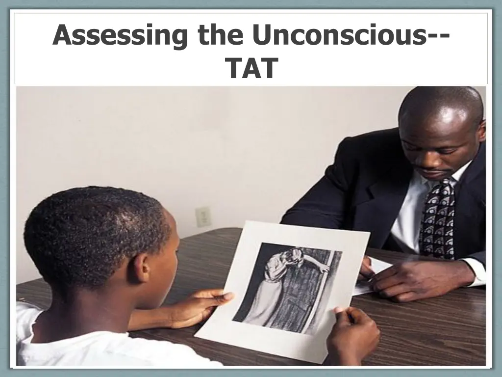 assessing the unconscious tat