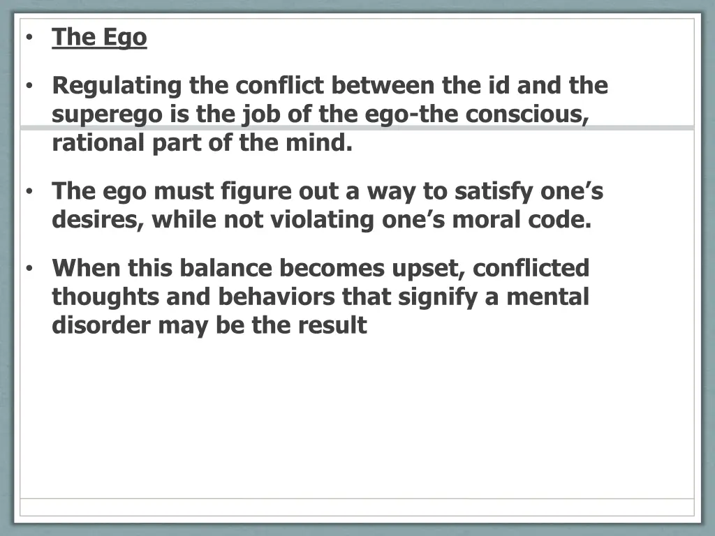 the ego