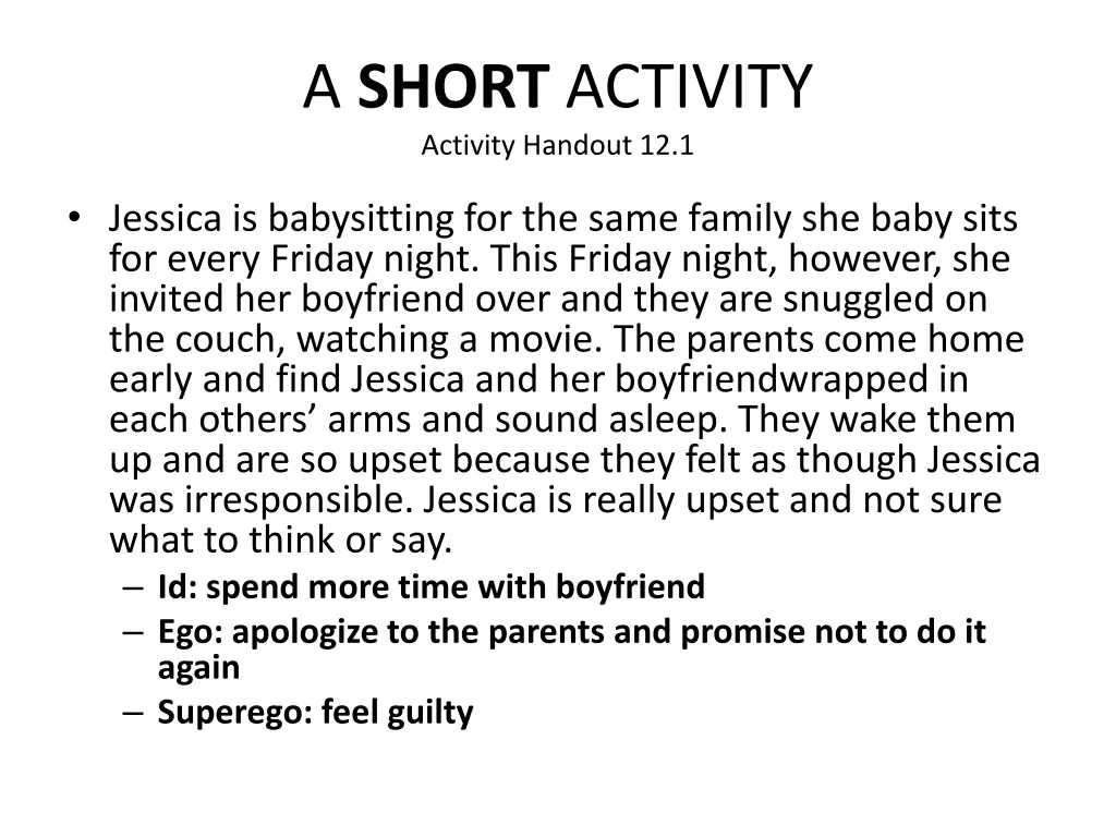 a short activity activity handout 12 1 5