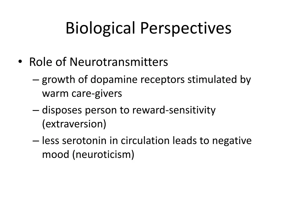 biological perspectives 1