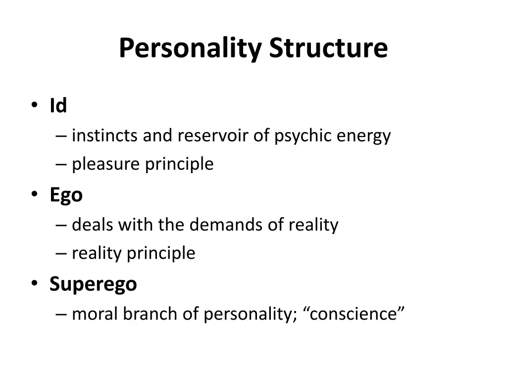 personality structure 1