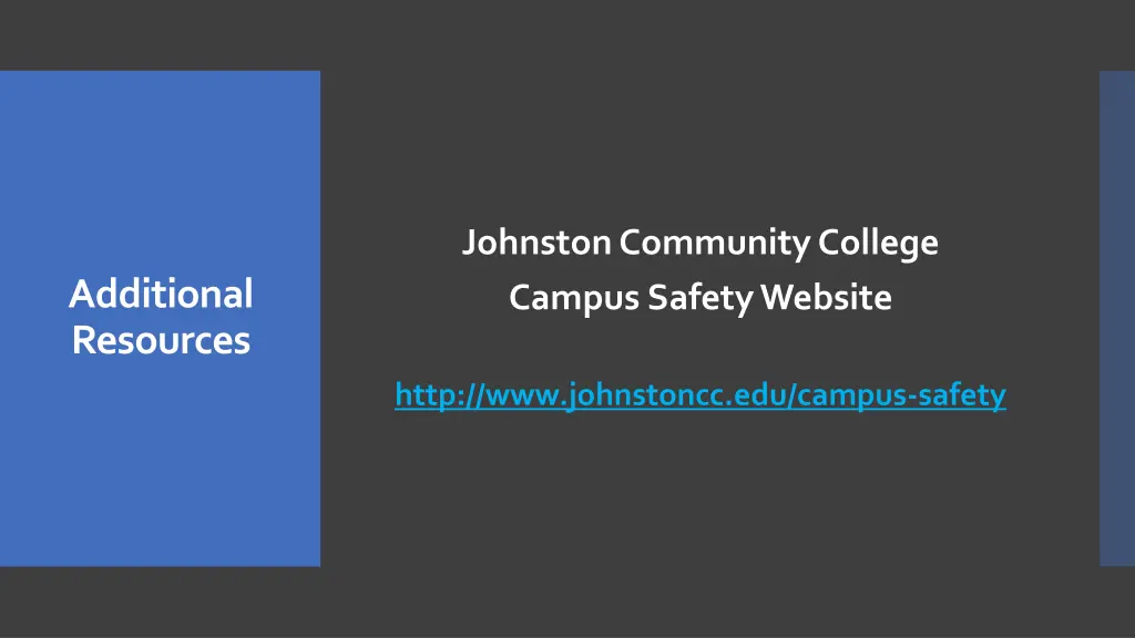 johnston community college campus safety website