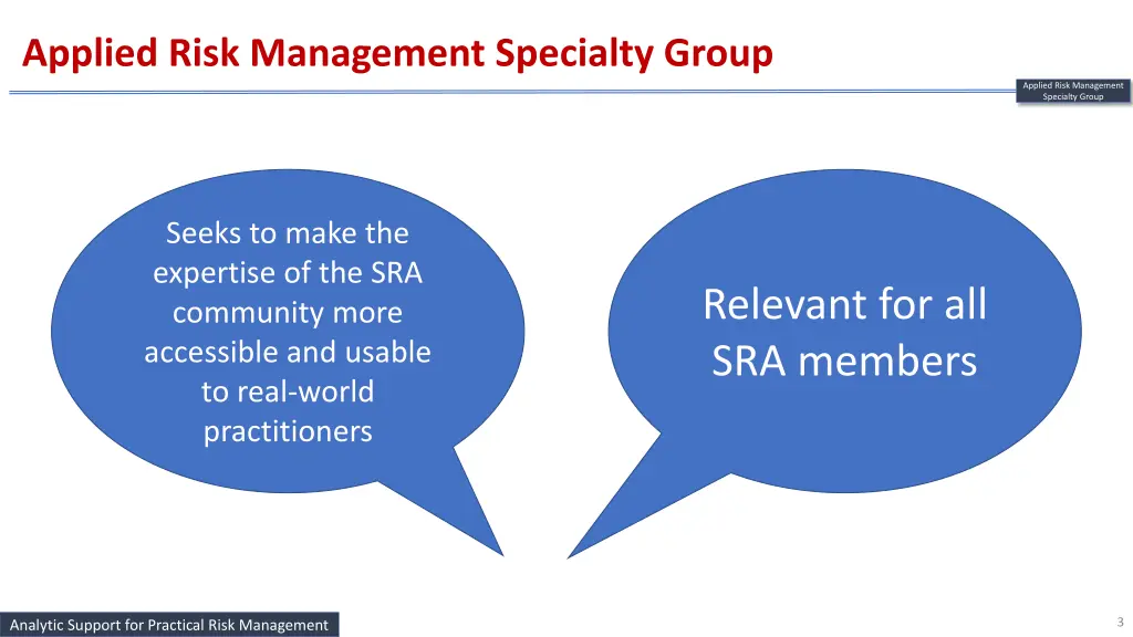 applied risk management specialty group 1