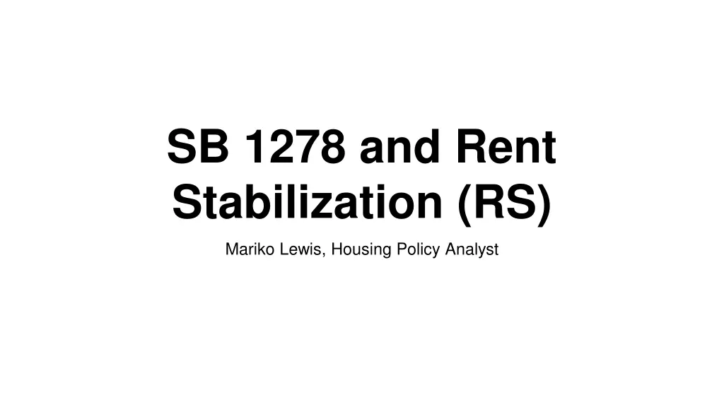 sb 1278 and rent stabilization rs 1