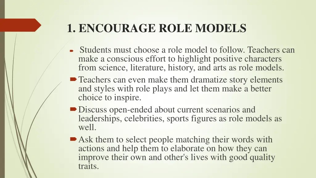 1 encourage role models