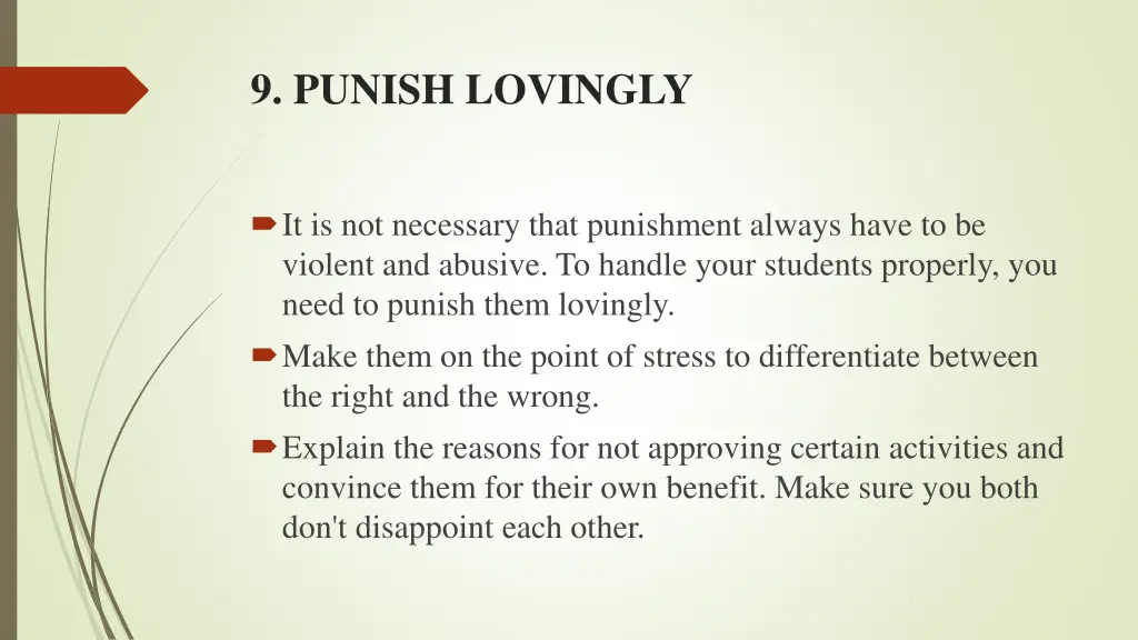 9 punish lovingly