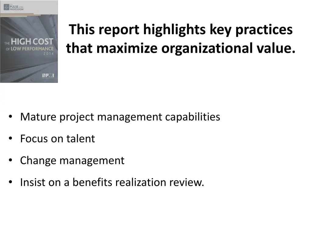 this report highlights key practices that