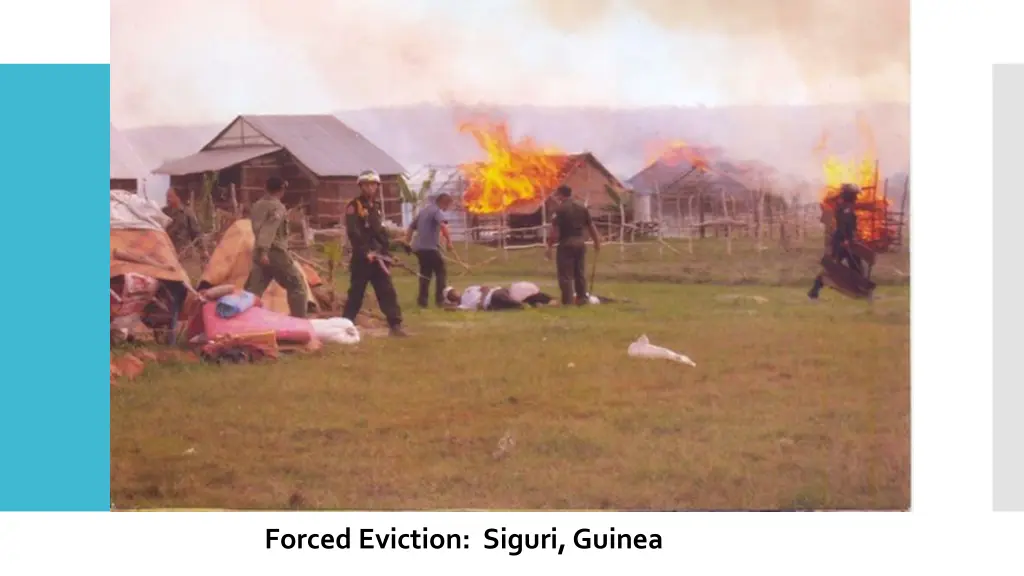 forced eviction siguri guinea