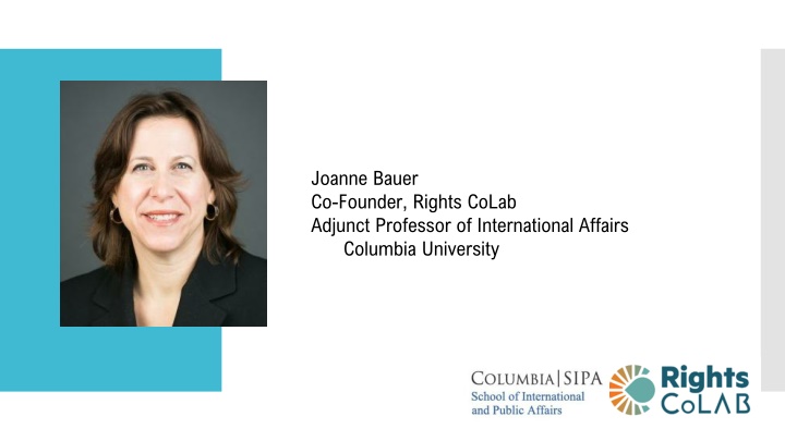 joanne bauer co founder rights colab adjunct