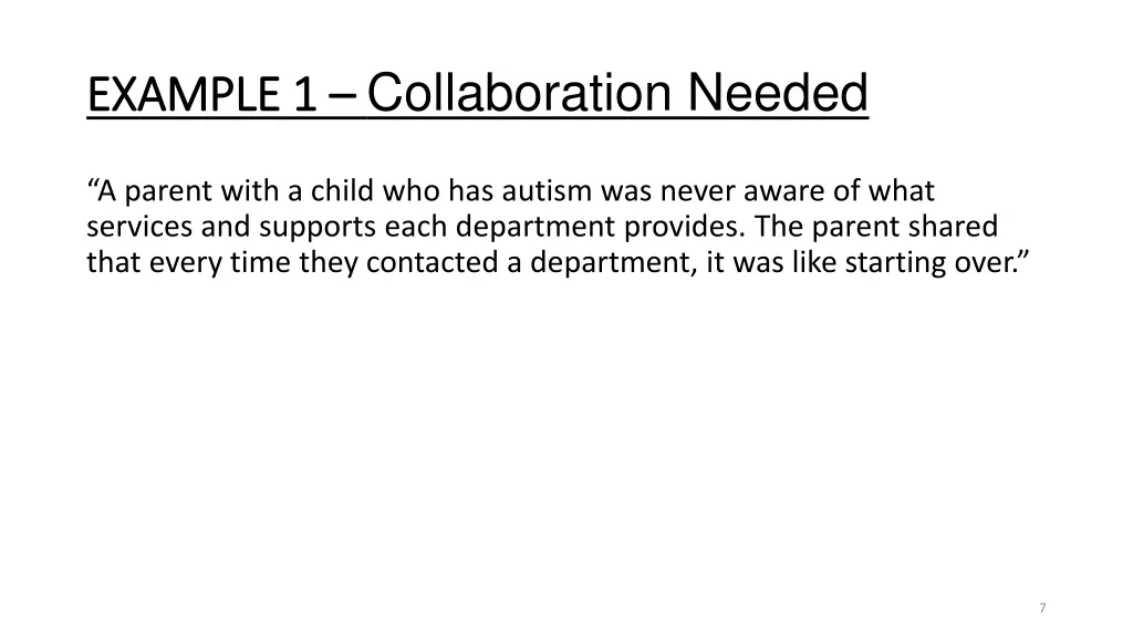 example 1 example 1 collaboration needed