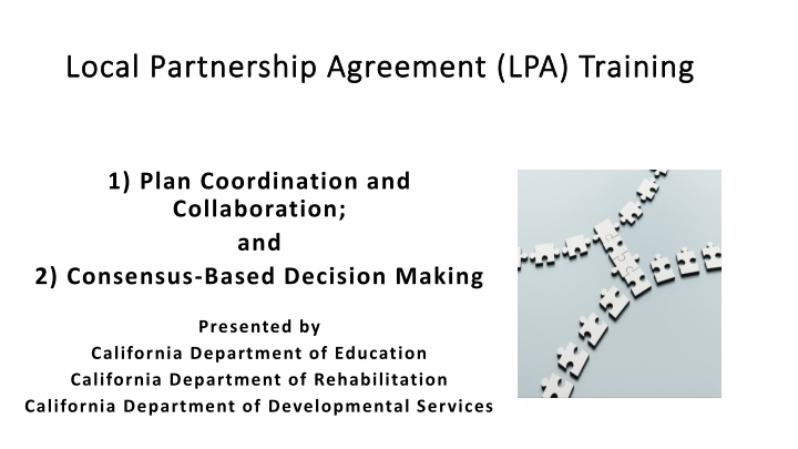 local partnership agreement lpa training local