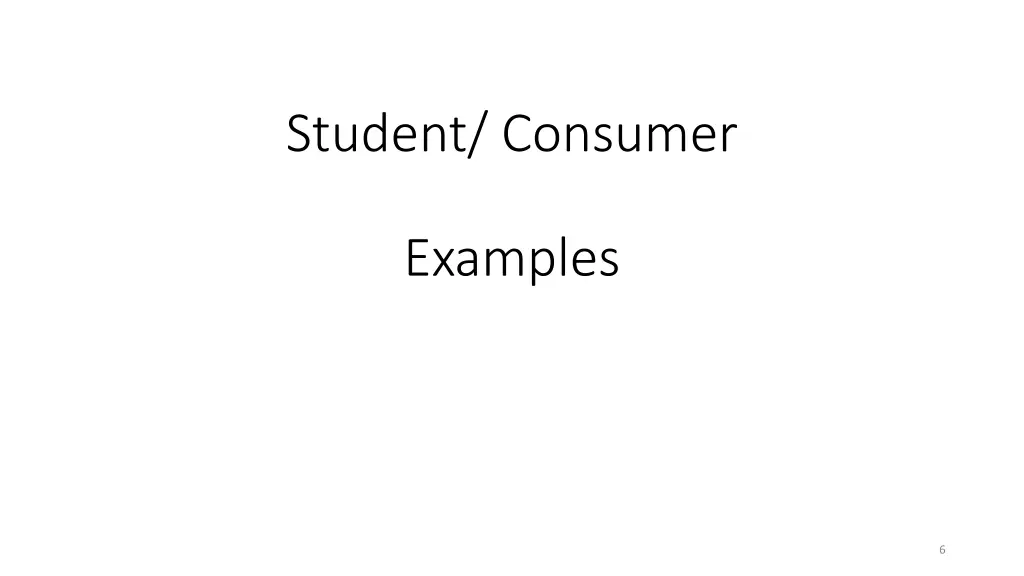 student consumer