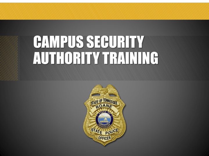 campus security authority training