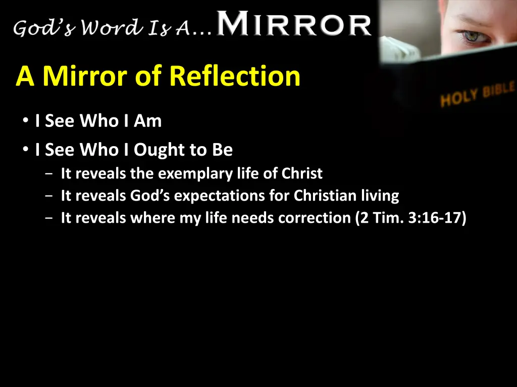 a mirror of reflection 1