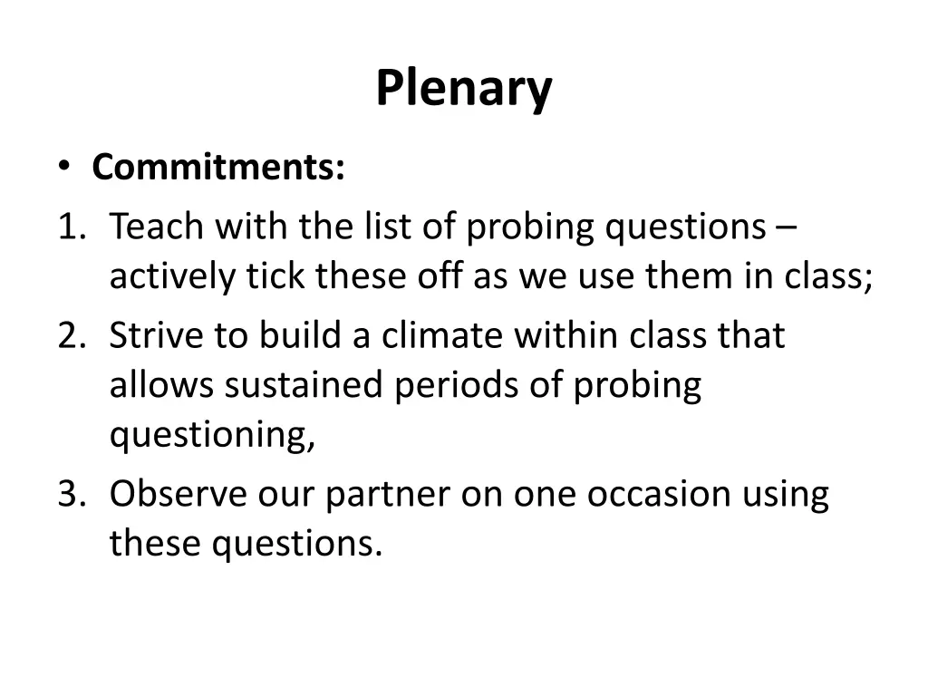 plenary