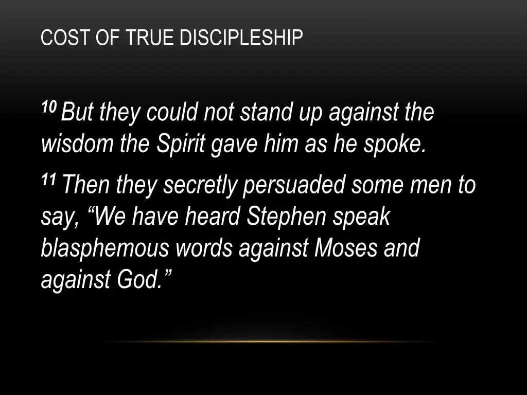 cost of true discipleship 2