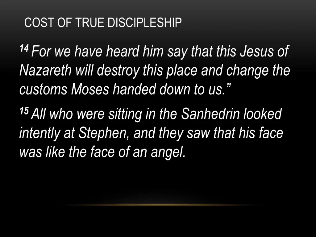 cost of true discipleship 4