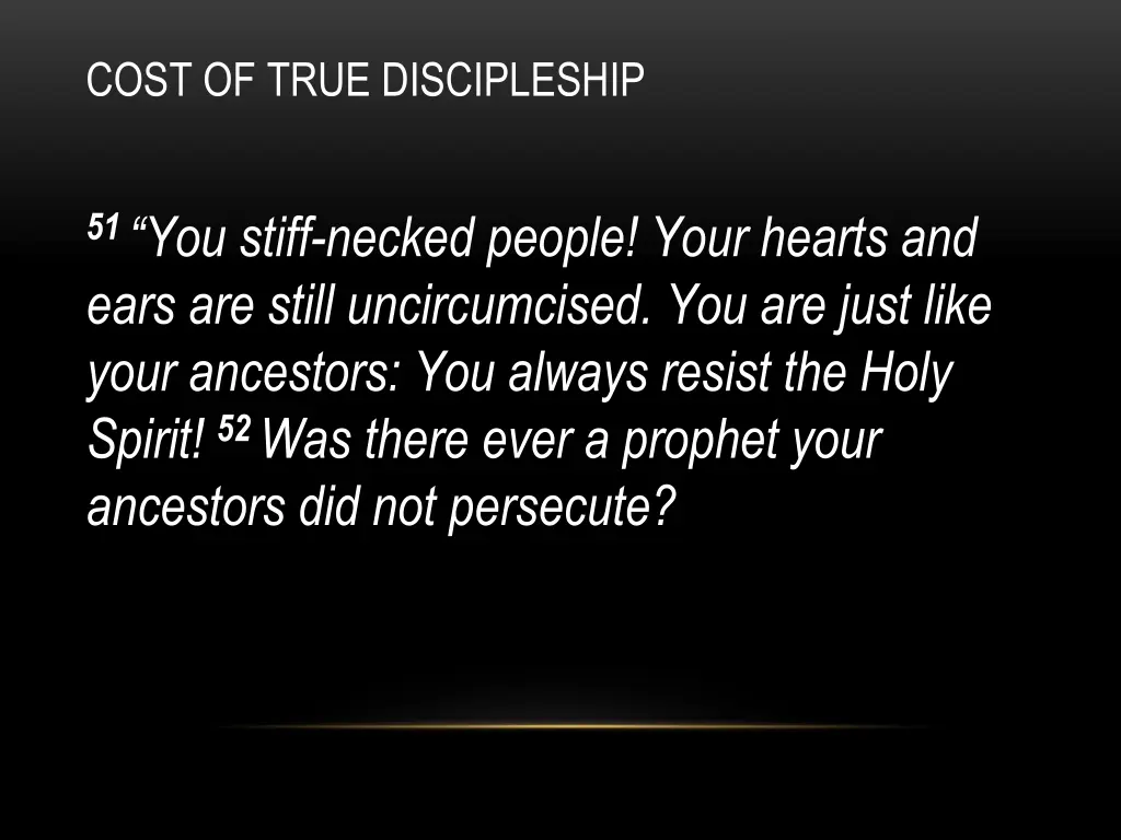 cost of true discipleship 5