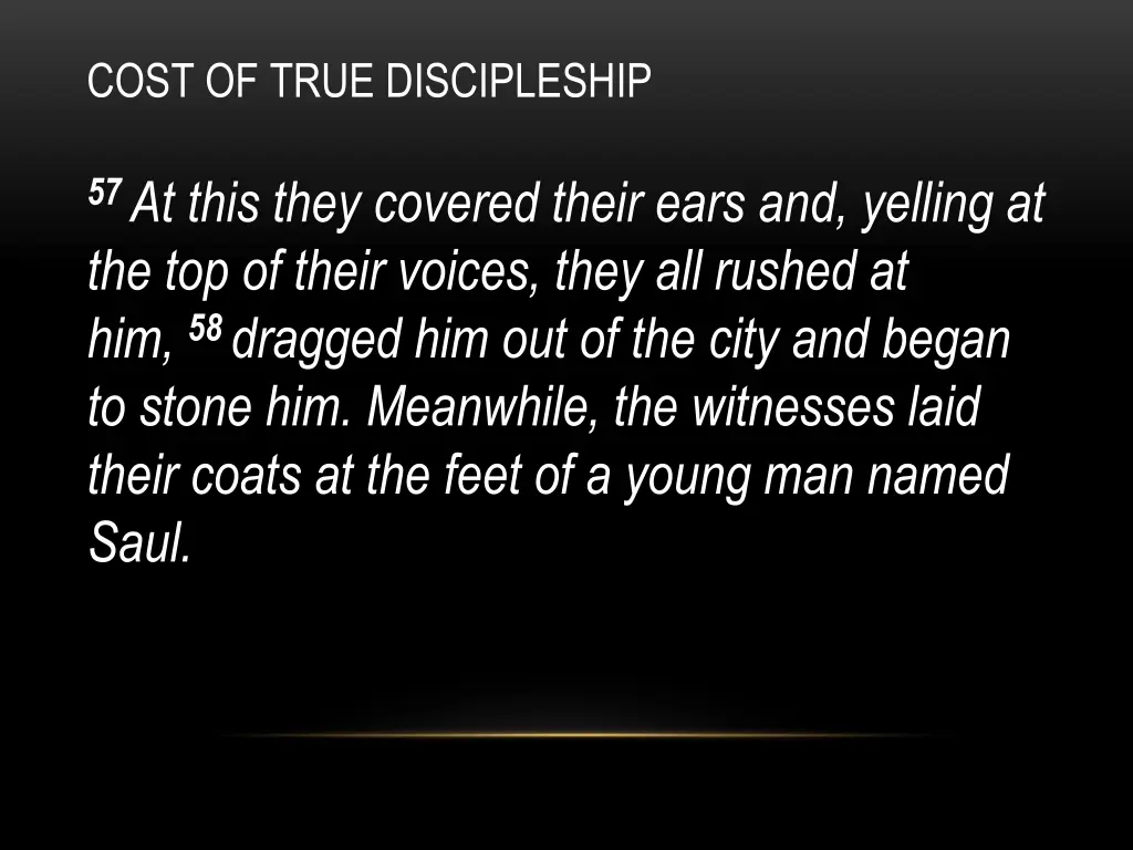 cost of true discipleship 8