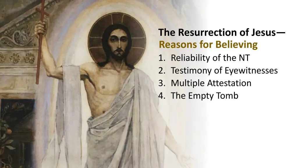 the resurrection of jesus reasons for believing 4