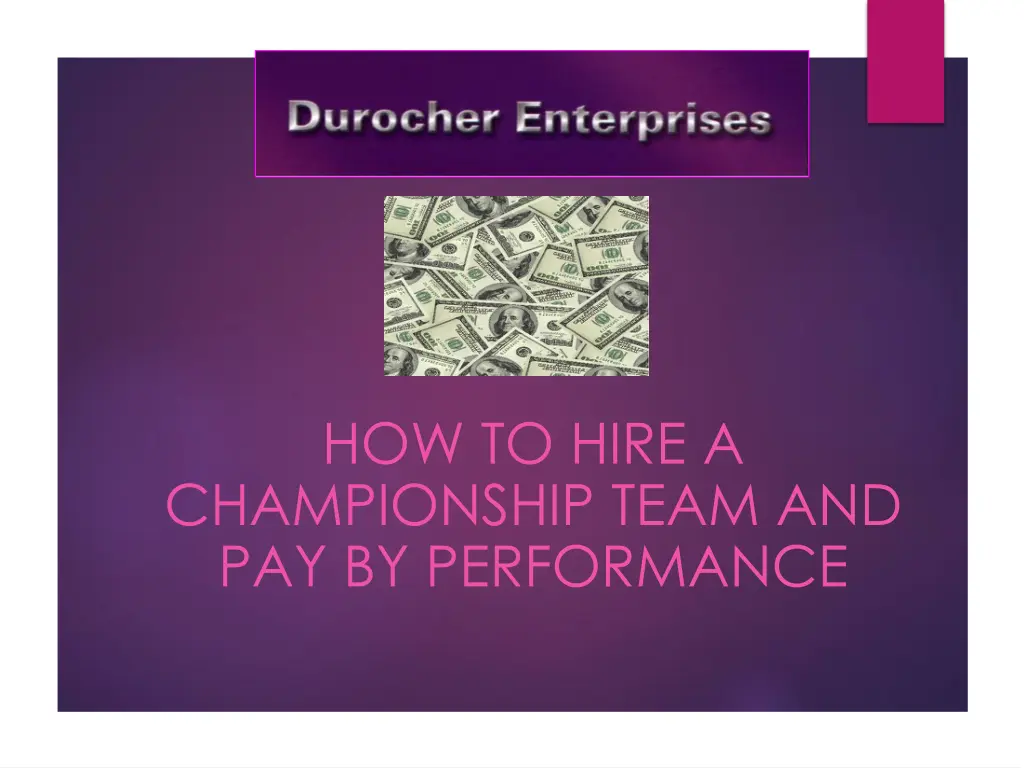 how to hire a championship team