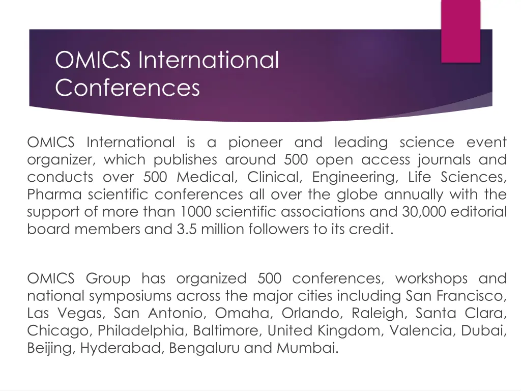 omics international conferences