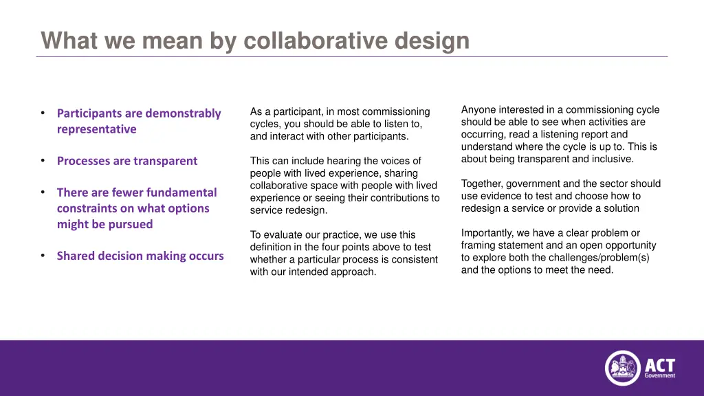 what we mean by collaborative design