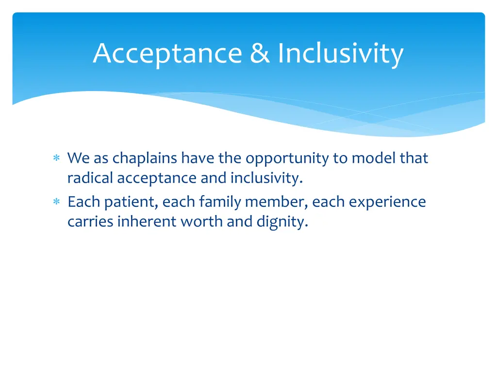 acceptance inclusivity