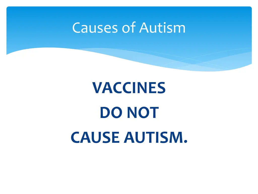 causes of autism