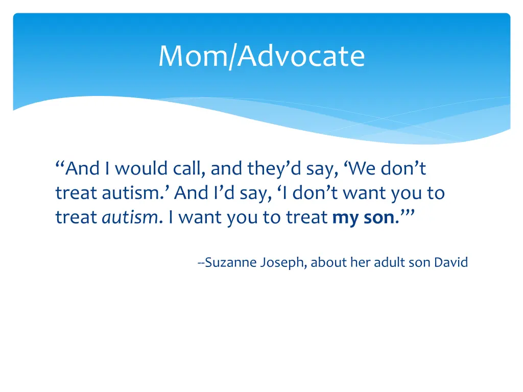 mom advocate